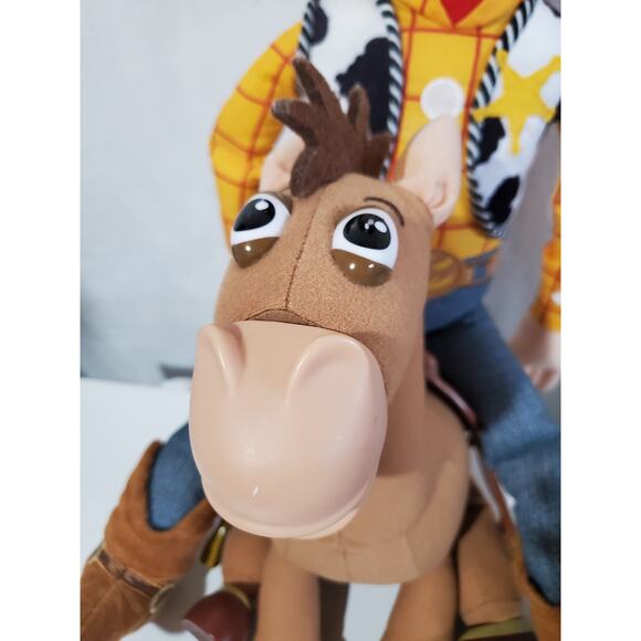 Thinkway Toy Story 3 Disney Pixar Woody Bullseye 16" Collectible Plush Toy Set - Picture 3 of 8
